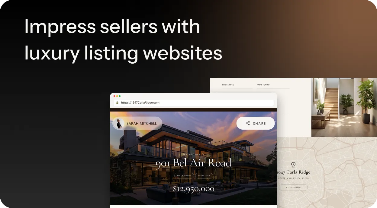 Impress sellers with luxury listing websites
