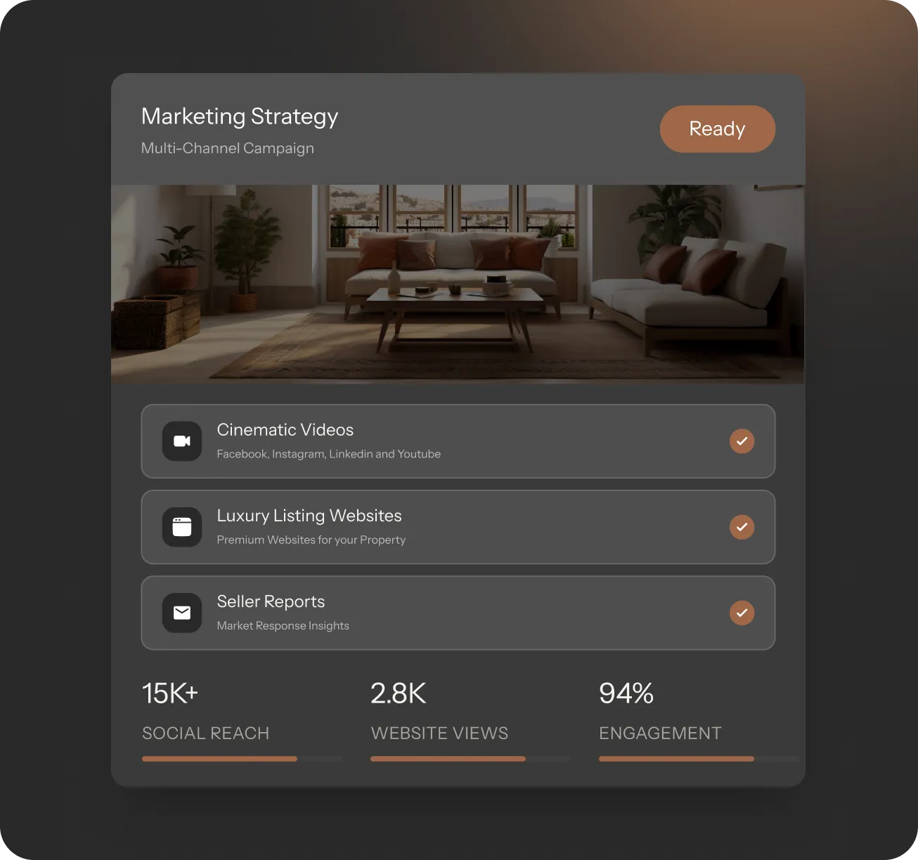 Present a complete marketing plan preview
