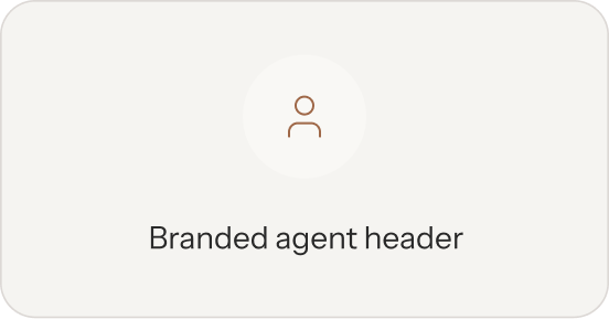 Branded agent header