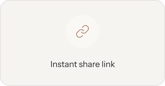 Instant share link
