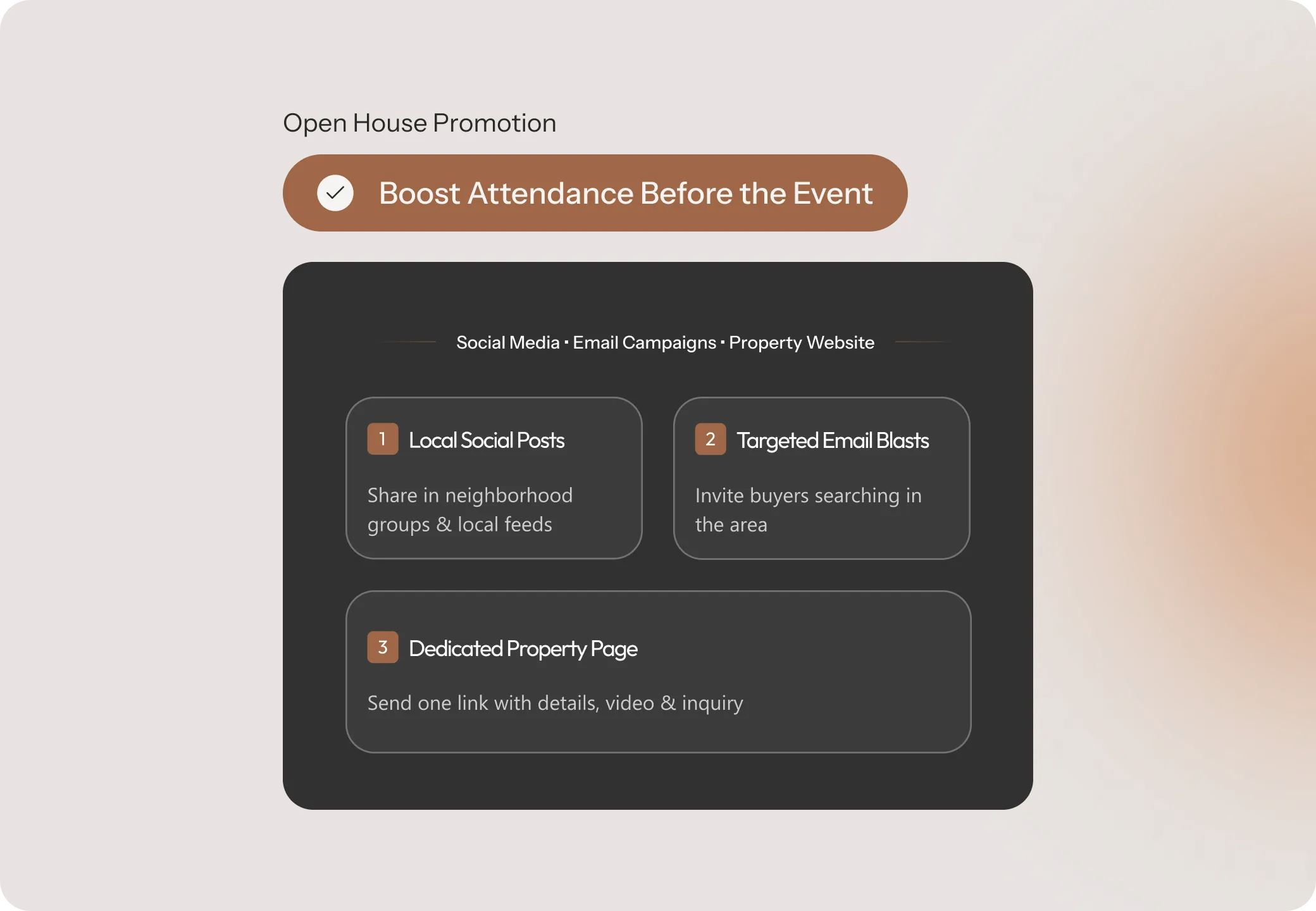 Real estate open house ideas for boosting attendance with digital promotion strategiesReal estate open house ideas for boosting attendance with digital promotion strategies