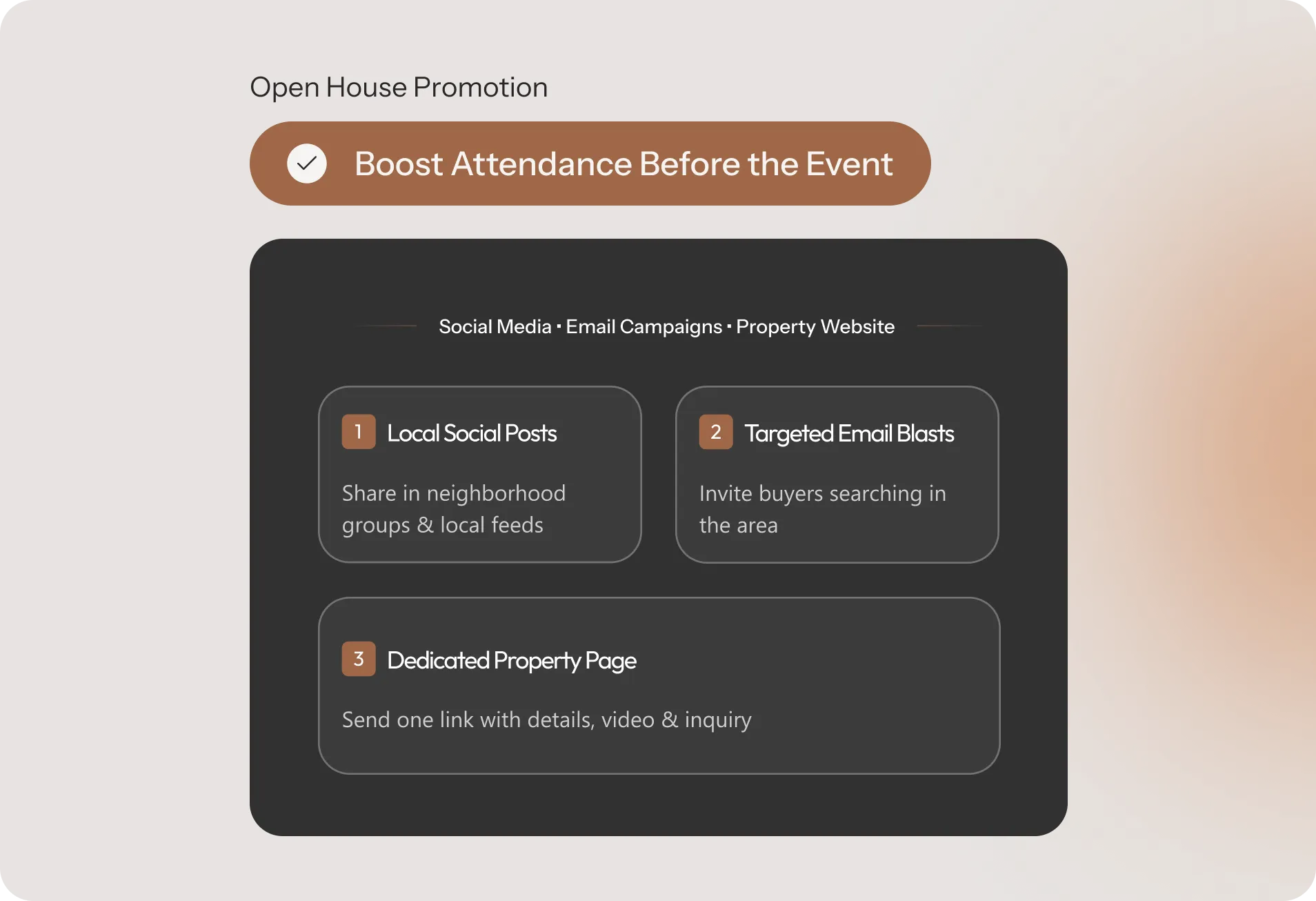Real estate open house ideas for boosting attendance with digital promotion strategiesReal estate open house ideas for boosting attendance with digital promotion strategies