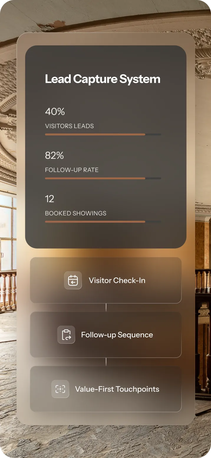 Real estate open house ideas with lead capture and visitor follow-up system
