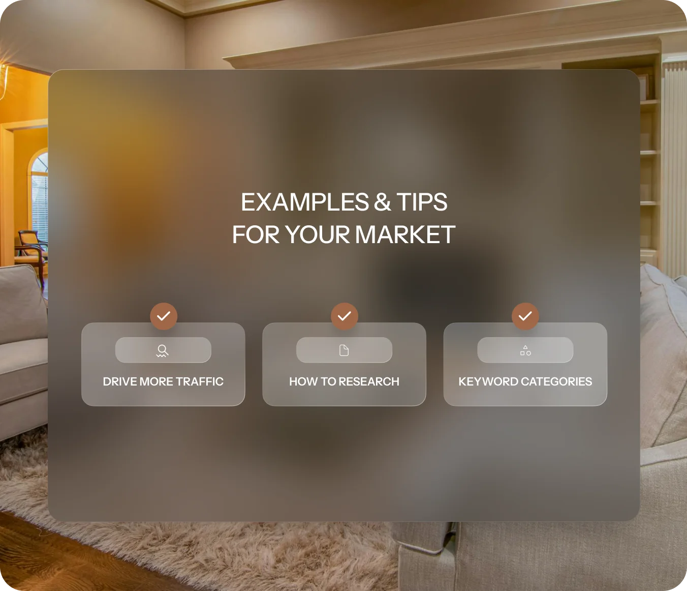 SEO Keywords tips for driving traffic, research, and categorizing keywords in a luxury market.