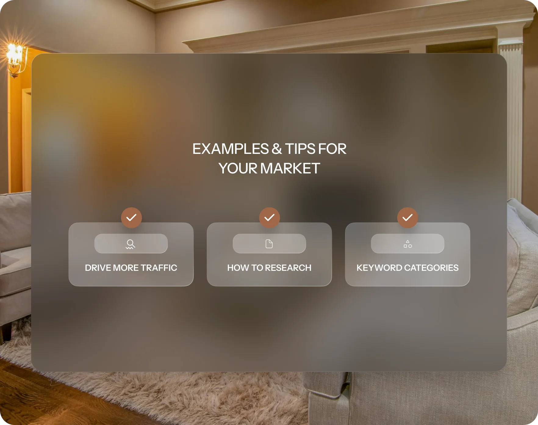 SEO Keywords tips for driving traffic, research, and categorizing keywords in a luxury market.