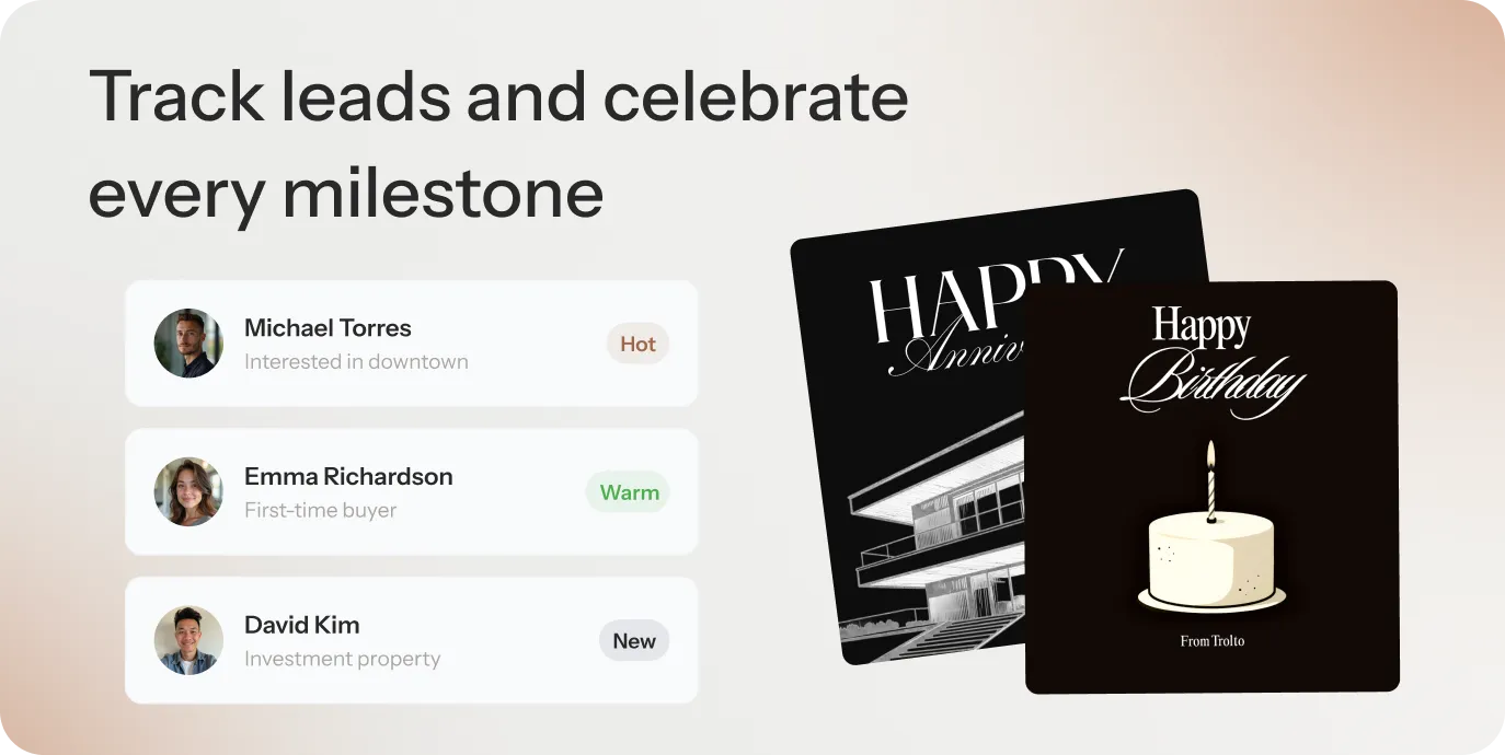 Track leads and celebrate every milestone