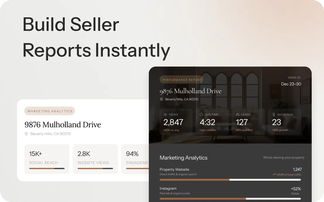 Build seller reports instantly