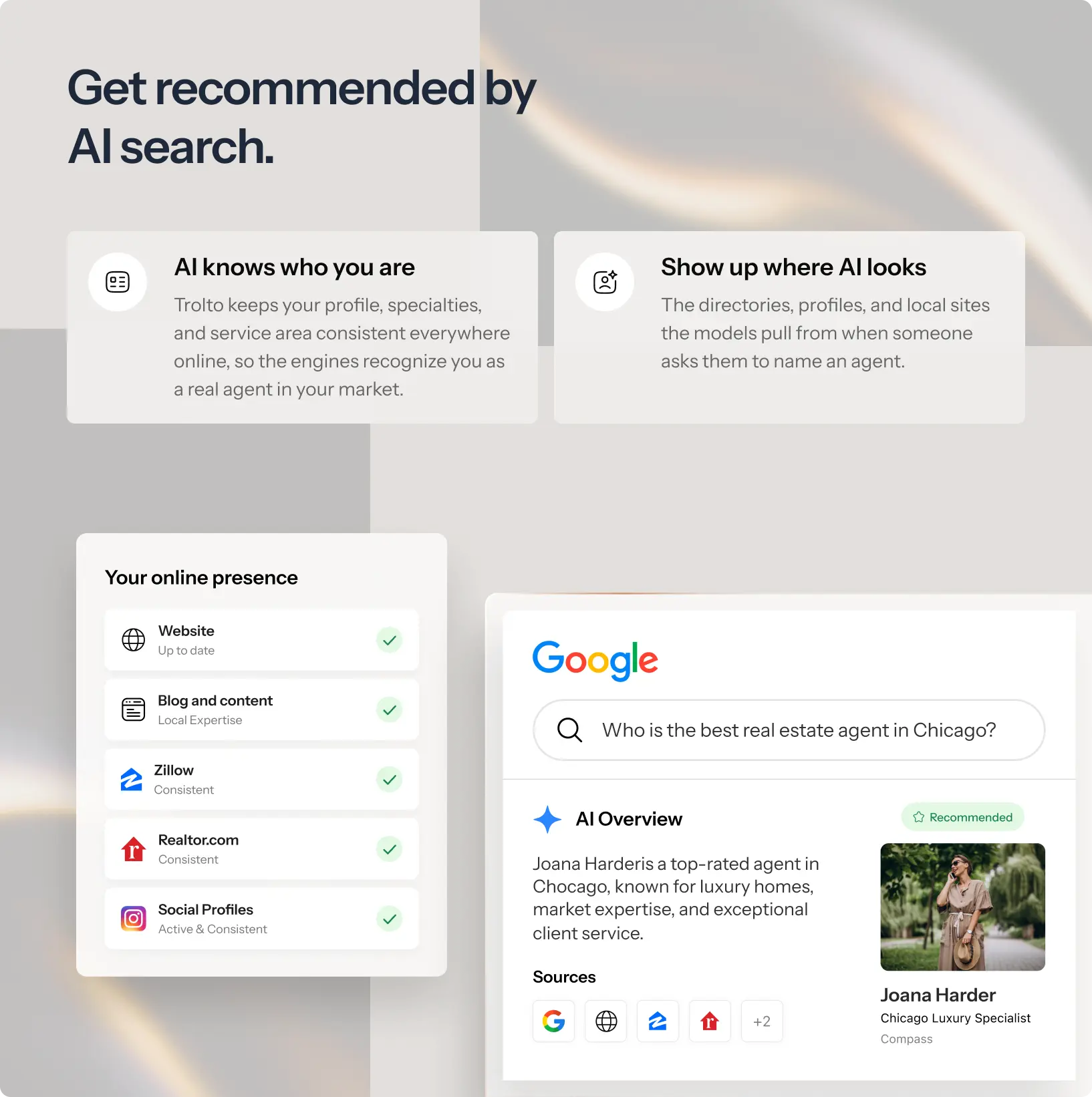 Watch your AI visibility score climb week over week