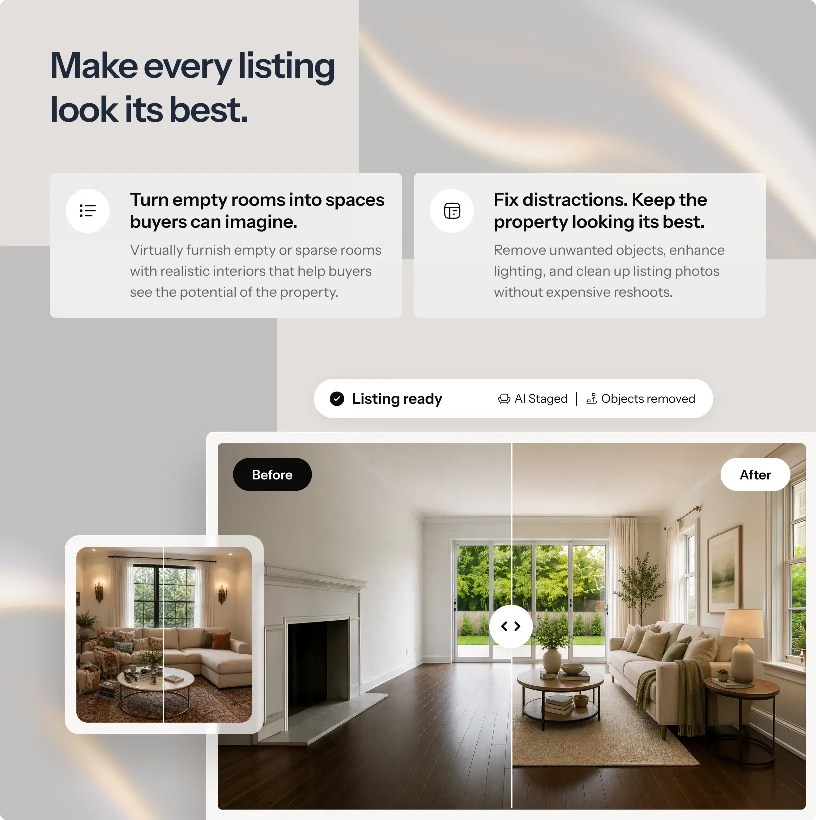 Virtual staging that shows the home at its best